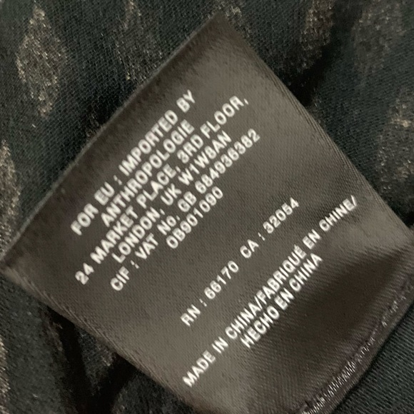 Anthropologie Meadow Rue Joselyn Diamond Pattern Tie Front Long Sleeve - Picture 16 of 16